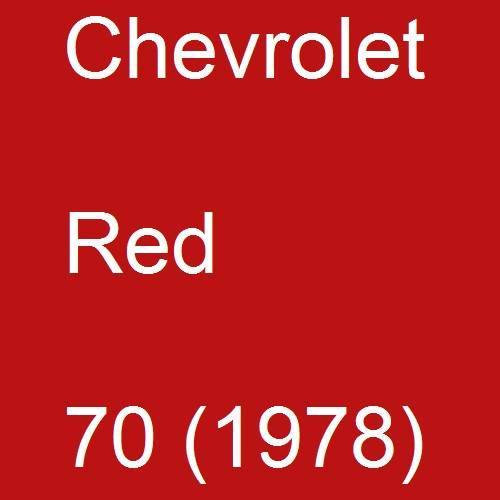 Chevrolet, Red, 70 (1978).